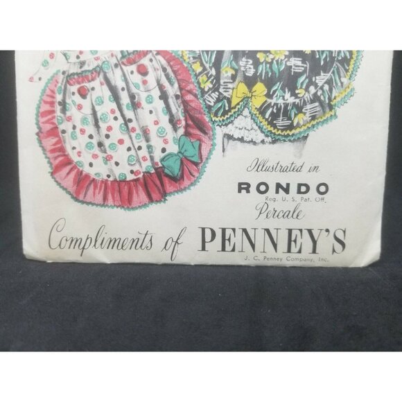 Advance 1948 Buttons and Bows Apron w Pockets Sewing Pattern Vintage JC Penney's - Picture 3 of 4